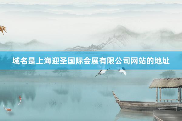 域名是上海迎圣国际会展有限公司网站的地址